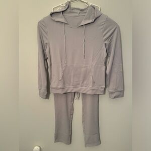 Women's Tracksuit Set Pockets Gray NWOT